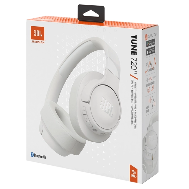 Słuchawki bezprzewodowe JBL Tune 720BT [kolor biały]