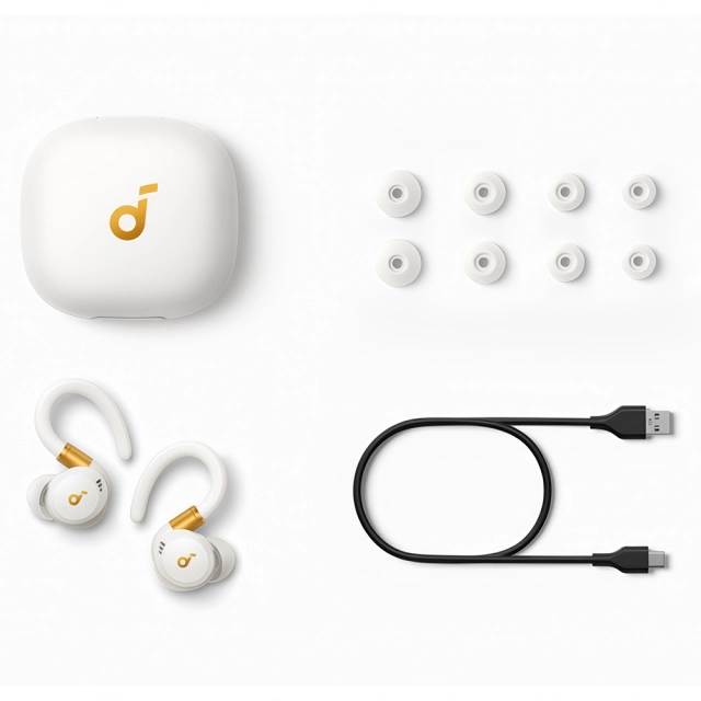 Słuchawki bezprzewodowe Soundcore Sport X20 [kolor biały]