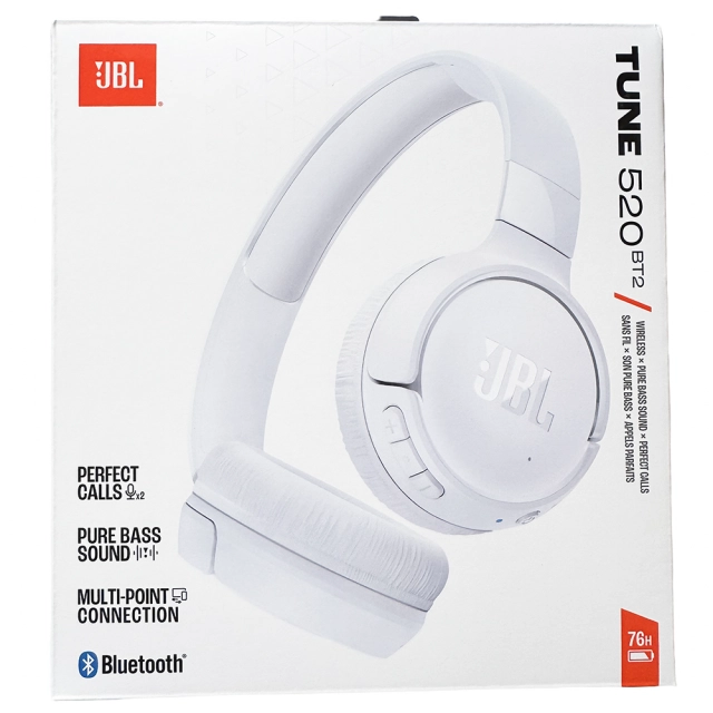 Słuchawki bezprzewodowe JBL Tune 520BT2 [kolor biały]