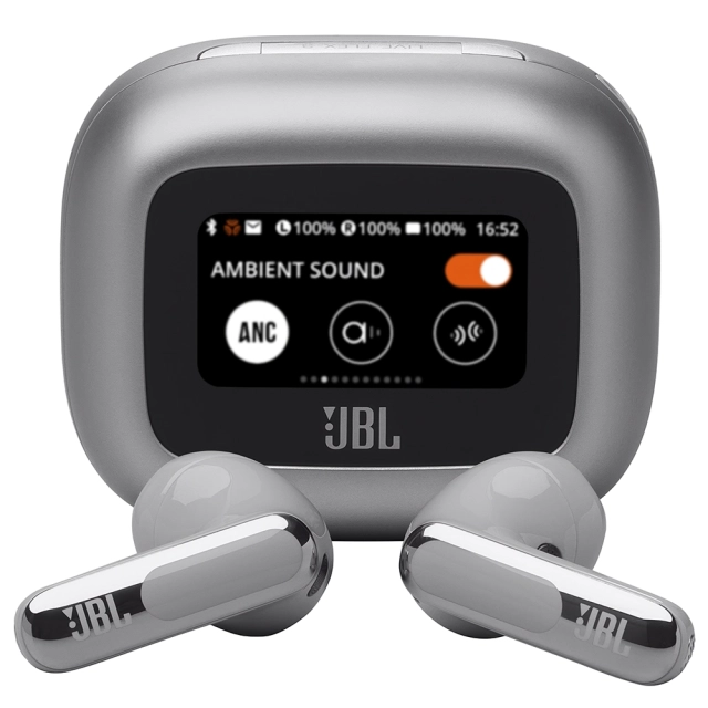 Słuchawki bezprzewodowe JBL Live Flex 3 [kolor srebrny]