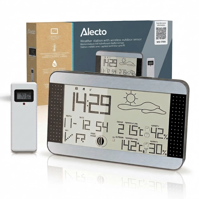 Stacja pogodowa Alecto WS-1700 [kolor srebrny]
