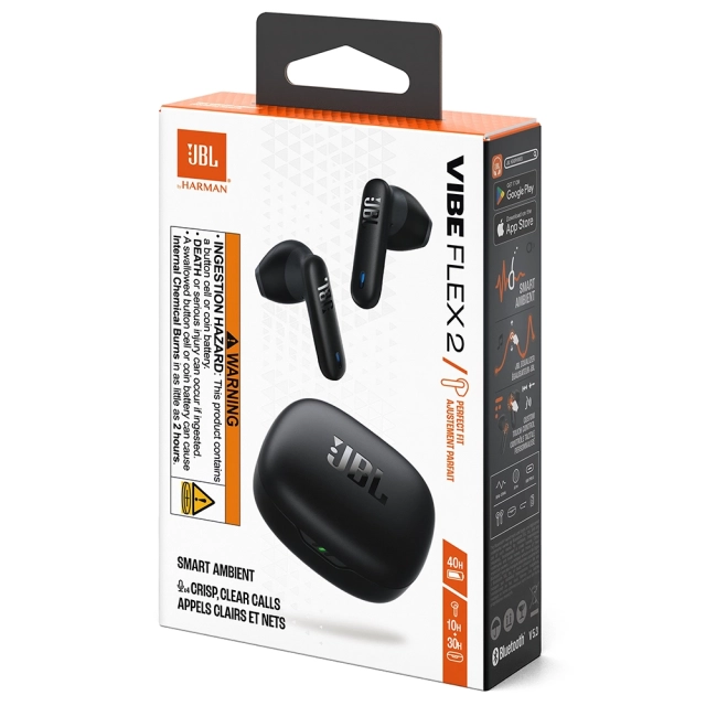 Słuchawki bezprzewodowe JBL Vibe Flex 2 [kolor czarny]