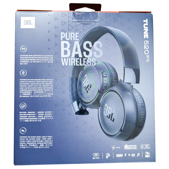 Słuchawki bezprzewodowe JBL Tune 520BT2 [kolor niebieski]
